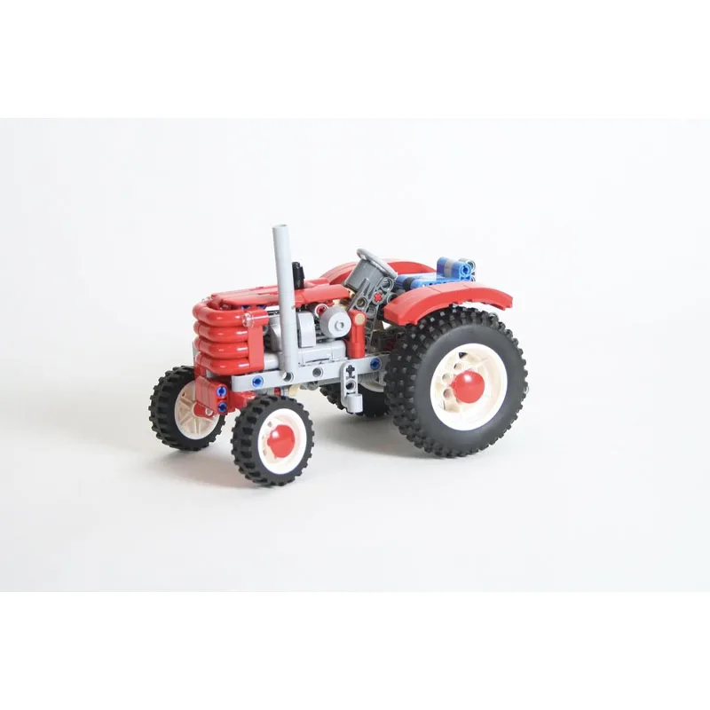 moc-134064-urban-farm-agricultural-retro-tractor-building-block-model-364-parts-boys'-children's-birthday-christmas-toy-gift