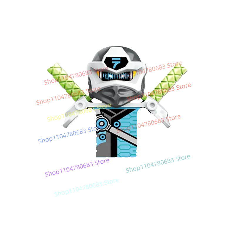 Bloques de construcción MOC guerrero energético Ninja montaje modelo estatuilla Anime elementos de TV maestro temporada 12 juguete regalo de vacaciones coleccionable