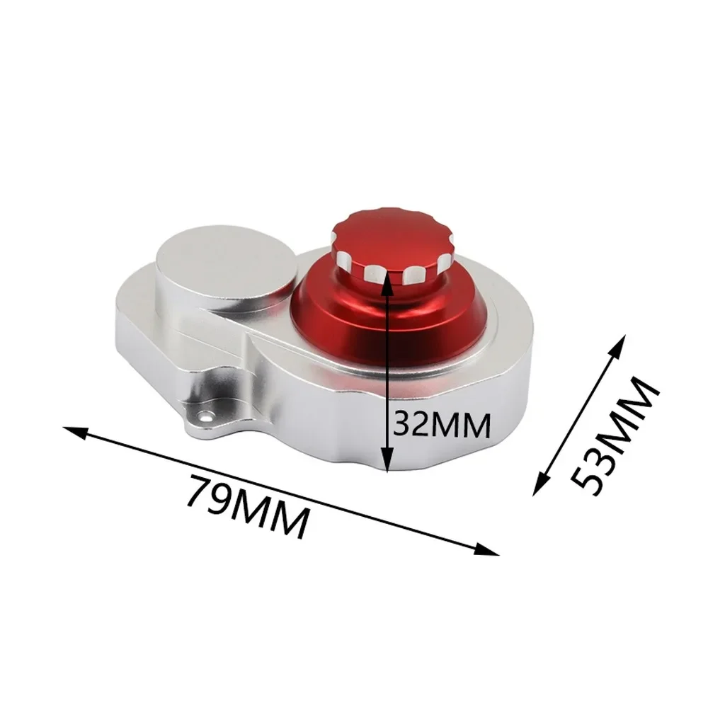 

CNC Aluminum Metal Transmission Gear Cover Gearbox Shell for 1/10 Trxs Slash Rustler Stampede Bandit 2WD RC Car Upgrade Parts