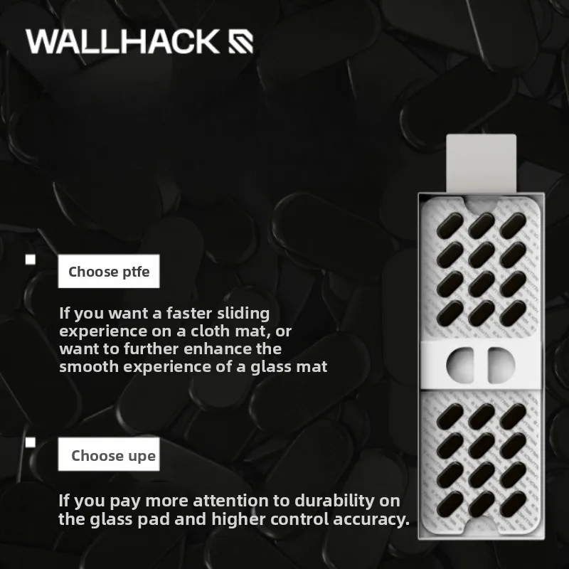 Wallhack Mouse Skates Customized PTFE UPE Speed Type Wear-resistant Type Suitable for Cloth Pads Glass Mouse Pad Accessories