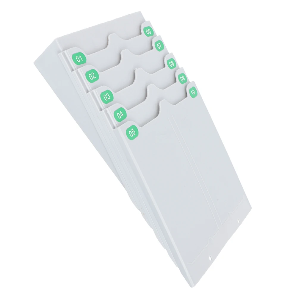 

Expandable Attendance Rack Wall Mount Holder PP Material Office Organizer Storage Solution Plastic Cards Rack