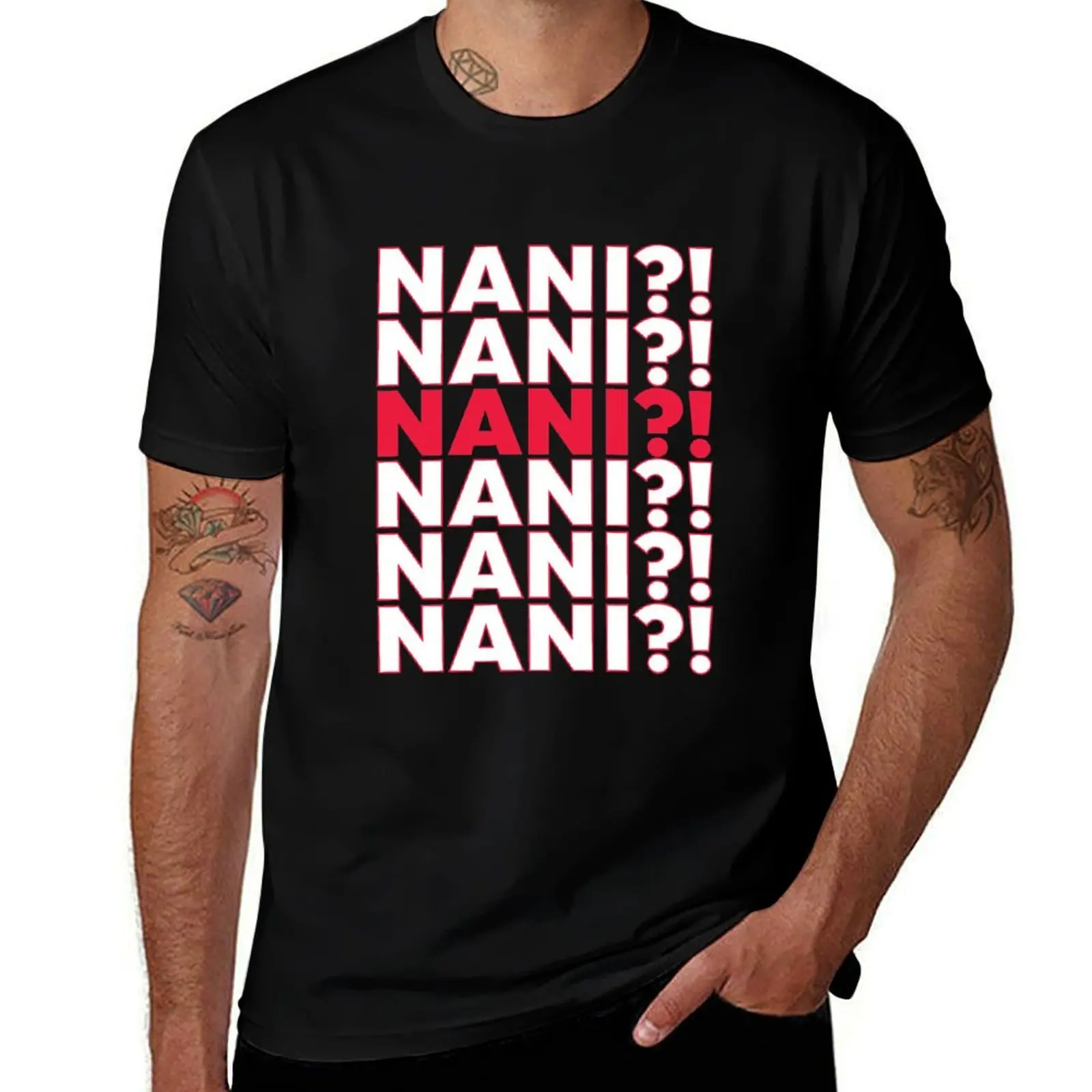 NANI T-Shirt summer top anime plus size men clothing