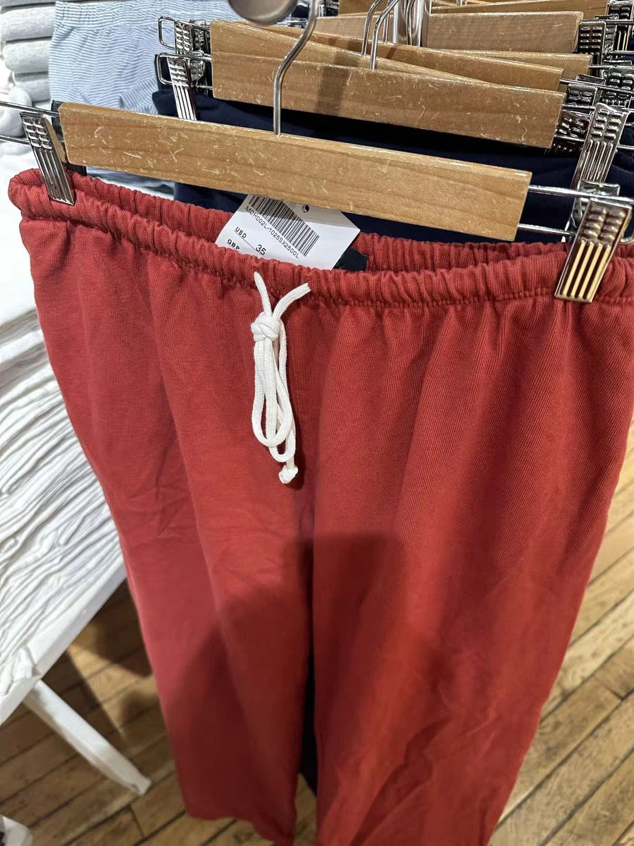Nowe czerwone proste spodnie dresowe ze sznurkiem damskie jesienne wysokiej talii bawełniane spodnie szerokie nogawki Vintage Streetwear Casual spodnie sportowe — zdjęcie 6