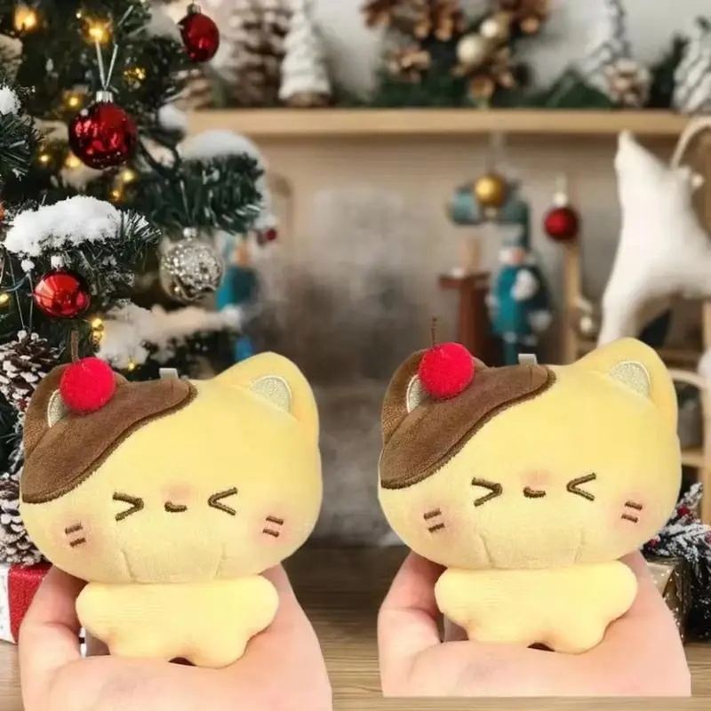 Cartoon Cherry Pudding Bear Cute Soft Doll Plush Trendy Toys Fun Desktop Ornament Exquisite Keychain Decoration Surprise Gifts