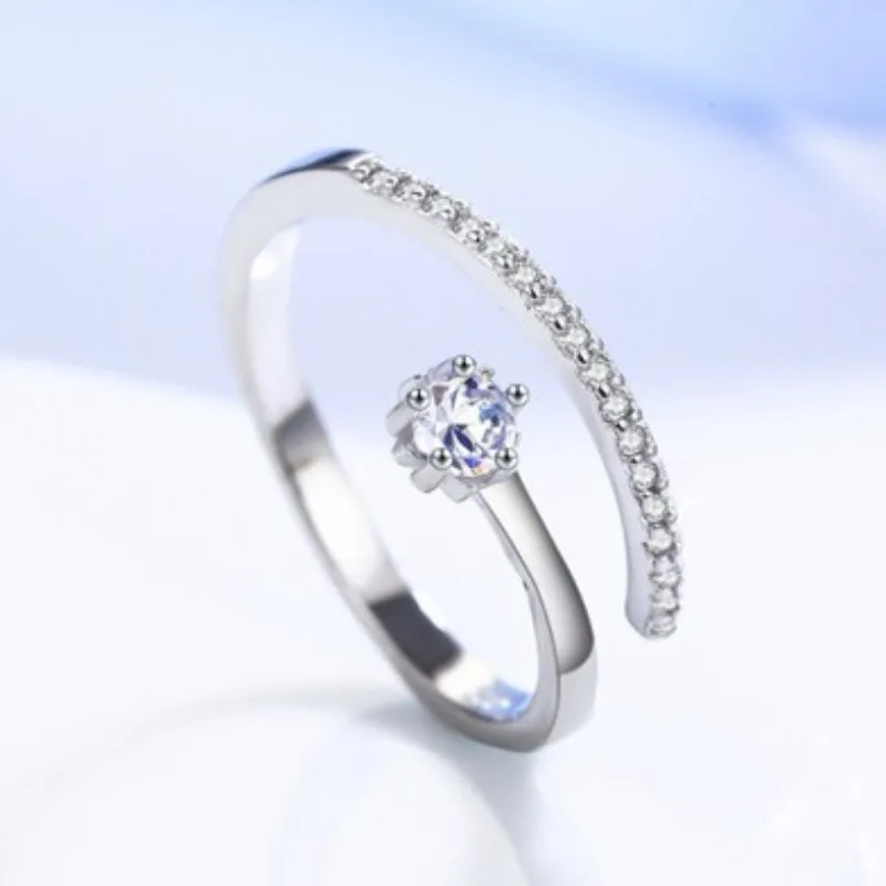 

Роскошное кольцо из стерлингового серебра 925 пробы с цирконием 5А для женщин, классическое обручальное/помолвочное кольцо, изысканное простое ювелирное украшение, подарок для вечеринки