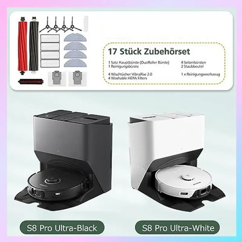 ABRG-ملحقات ل Roborock S8 Pro Ultra S8 S8 + الجانب الرئيسي فرشاة تصفية كيس لجميع الغبار جهاز آلي لتنظيف الأتربة قطع الغيار