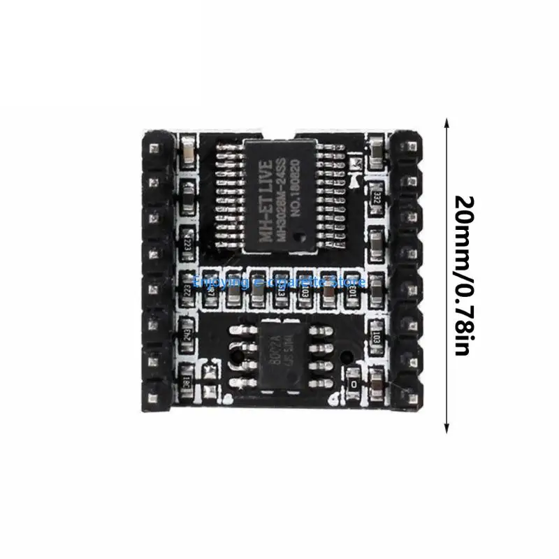 3Pcs Mini Modul für Dfplayer Mini Entwicklung Bord Mini MP3 Player TF Karte U Disk Bord Sound Stimme Modul bord Y4QF – Detail 6
