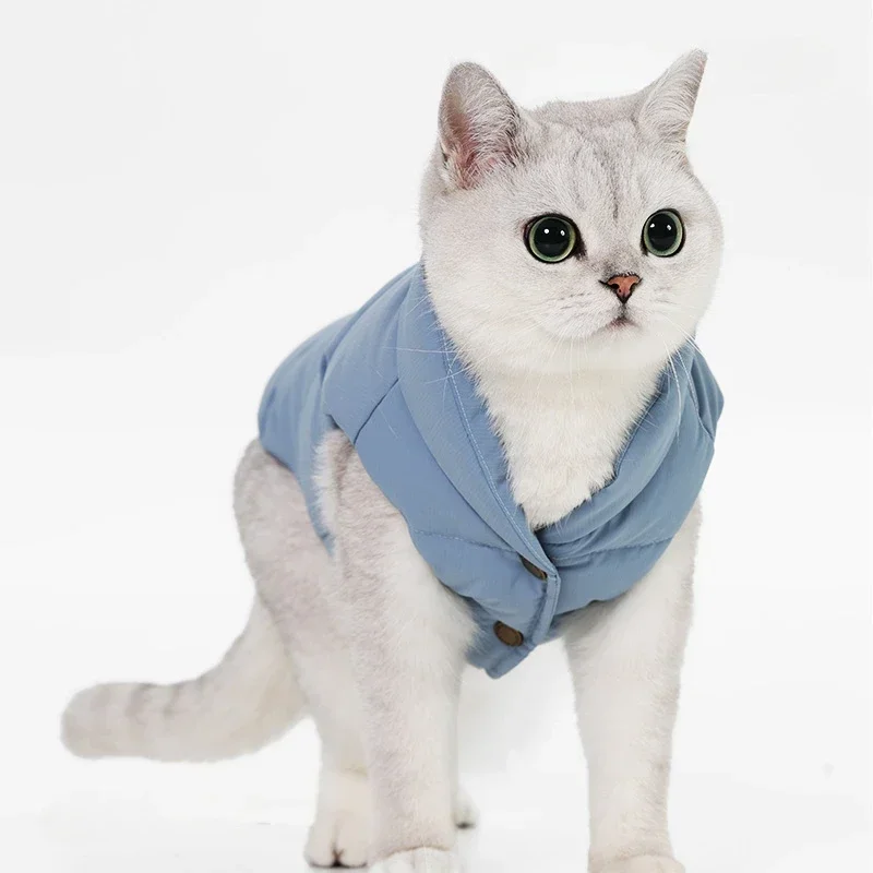 

Cat and Dog Clothes Autumn and Winter Schnauzer Shiba Inu Bichon Warm Down Jacket Cat Waterproof Thick Vest Pet Products