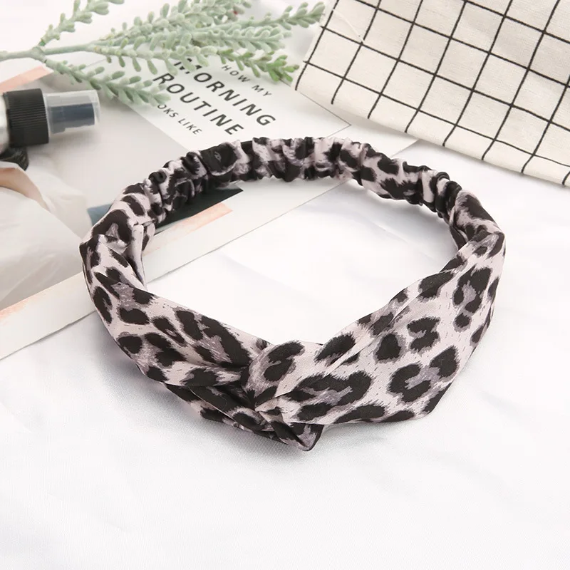 Todos Cross Cotton Headband para Senhoras, Leopard Print, Esportes, Yoga, Acessórios para Cabelo, Headwear, Atacado, Nova Moda, Hot Sell