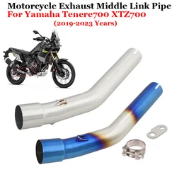 Slip On For YAMAHA Tenere700 Tenere 700 XTZ700 XTZ-700 2019 - 2023 Motorcycle Exhaust Muffler Moto Modify 51mm Middle Link Pipe