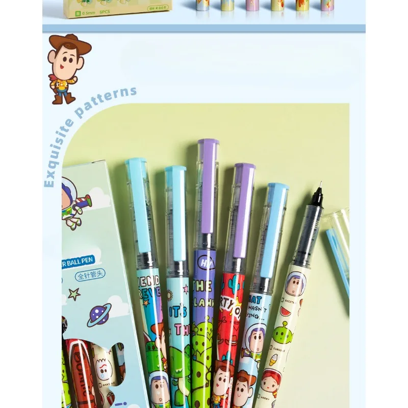 Disney Zootopia Judy Nick Cute Soft-grip Gel Pen Quick-drying Exam Smooth Black Pen Cartoon Student Stationery Prizes