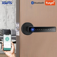 Smart Fingerprint Door Lock Handle for Home House Apartment With Key card Digital Door Lock Keypad Keyless Entry electronic lock