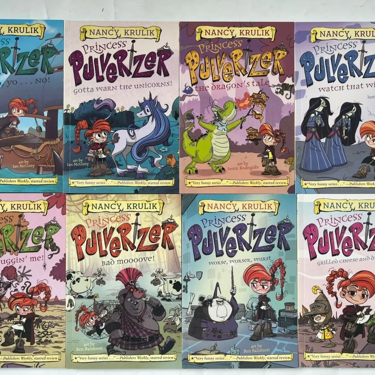 

Серия Princess Pulverizer из 8 томов английских детских комиксов