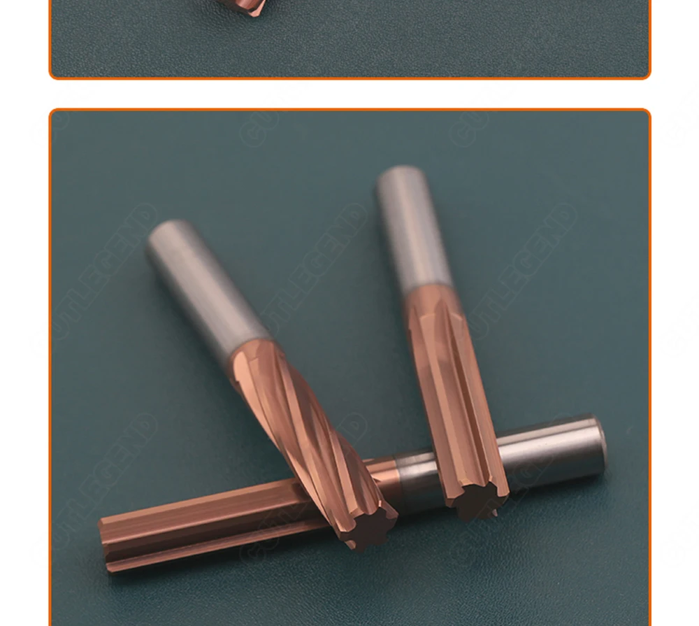 H7 Hartmetall-Maschinenreibahle, spiralförmig, gerade, 6,1 6,2 6,3 6,4 6,5 6,6 6,7 6,8 6,9 mm, 6-schneidig, CNC-Aufspannreibahle für Durchgangs- und Sacklöcher – Detail 13
