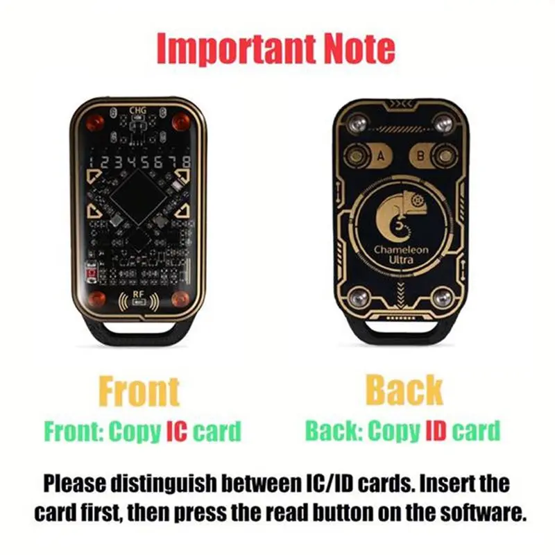 [NEW A09R!】 Chameleon Ultra V3.0 RFID Smart Card Emulator Reader+ 6PCS UID/CUID Keychains 125Khz 13.56Mhz ID IC Cards