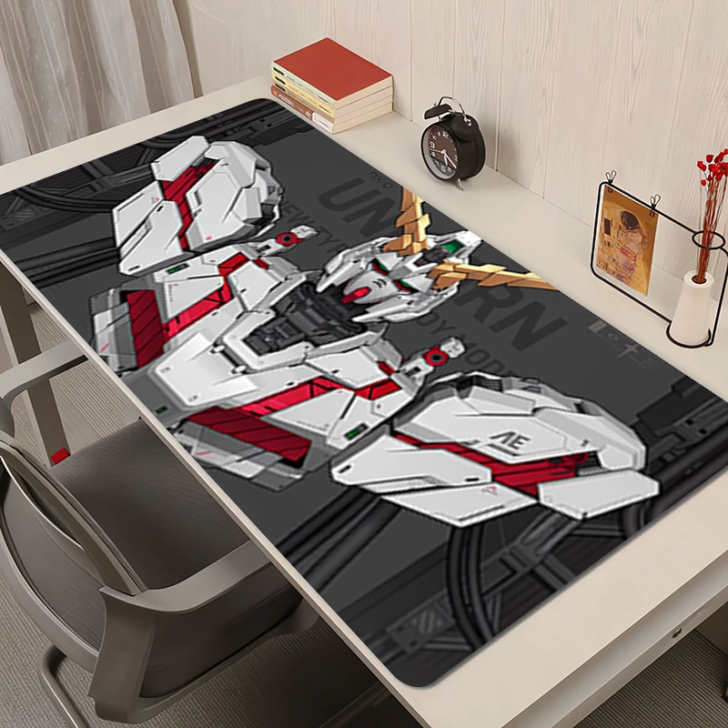 

Mouse Pad Anime Desk Mat Rubber Mousepad Gaming Mats Mechanical Warrior Gundam PC Accessories Extended Pad Non-Slip Keyboard Mat
