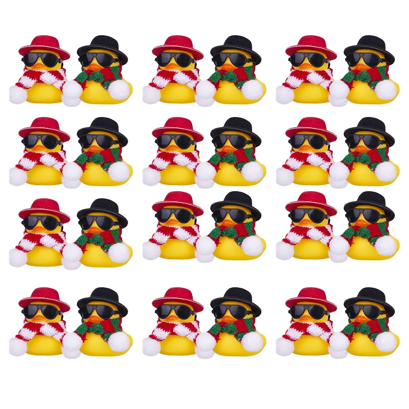 10-100-pecas-de-patinhos-de-borracha-para-carro-decoracoes-de-inverno-para-painel-de-carro-e-decoracao-de-casa-com-mini-chapeu
