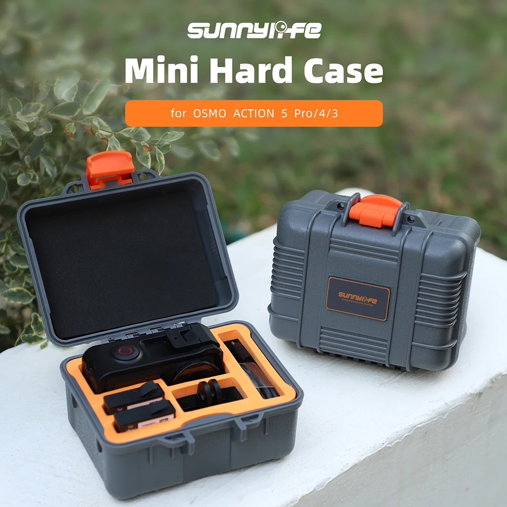 Caja de almacenamiento para DJI Osmo Action 5 Pro, Estuche de transporte portátil impermeable para DJI Action 5 Pro/Action 4 3, accesorio para cámara deportiva