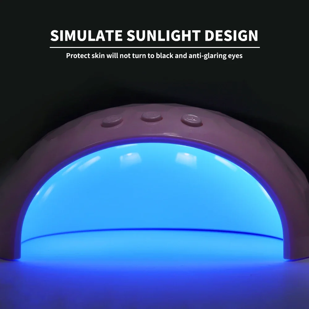 المهنية مسمار مجفف الأشعة فوق البنفسجية LED مسمار الفن مصباح مع الموقت خفيفة الوزن مسمار الفن تجفيف مصباح علاج سريع جميع أداة طلاء الأظافر هلام #5