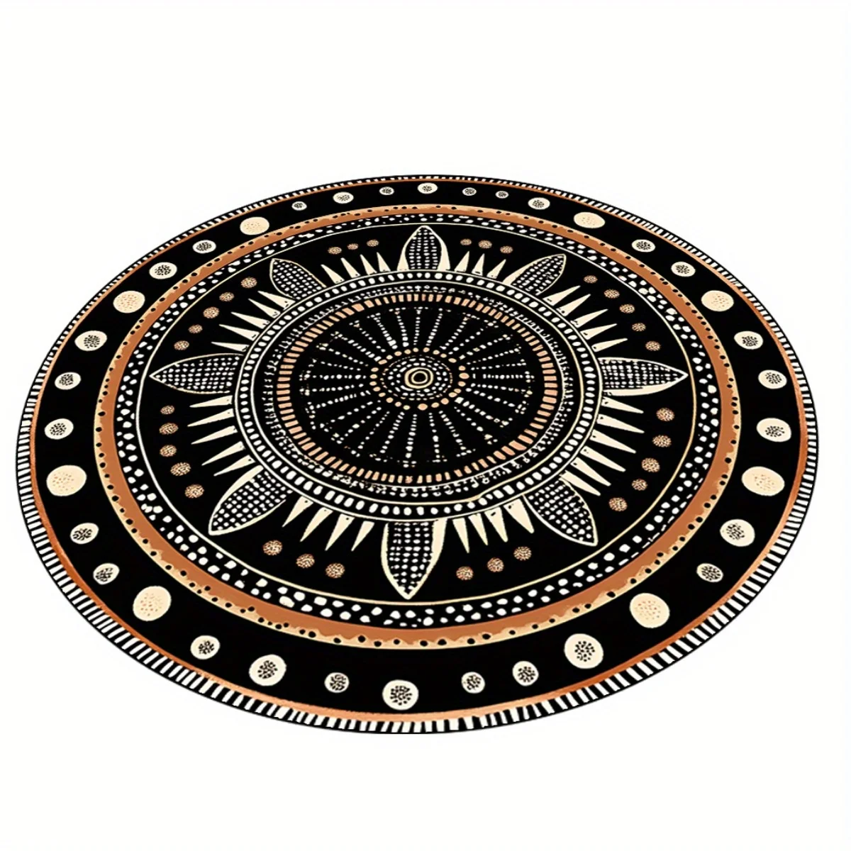 Geometric Round Rug 3