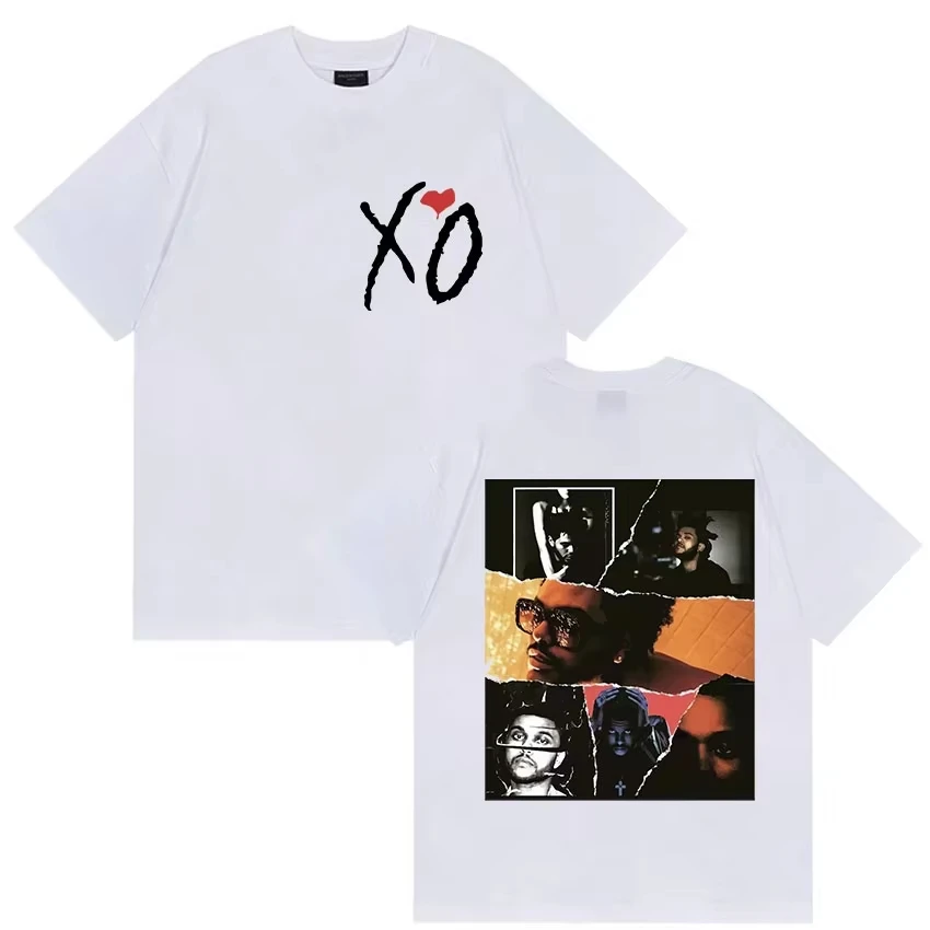 Unisex Pop Rapper The Weeknd XO 2026 Album Print New Hip Hop Neutral Street Fashion Short Sleeve Women And Men T-Shirt