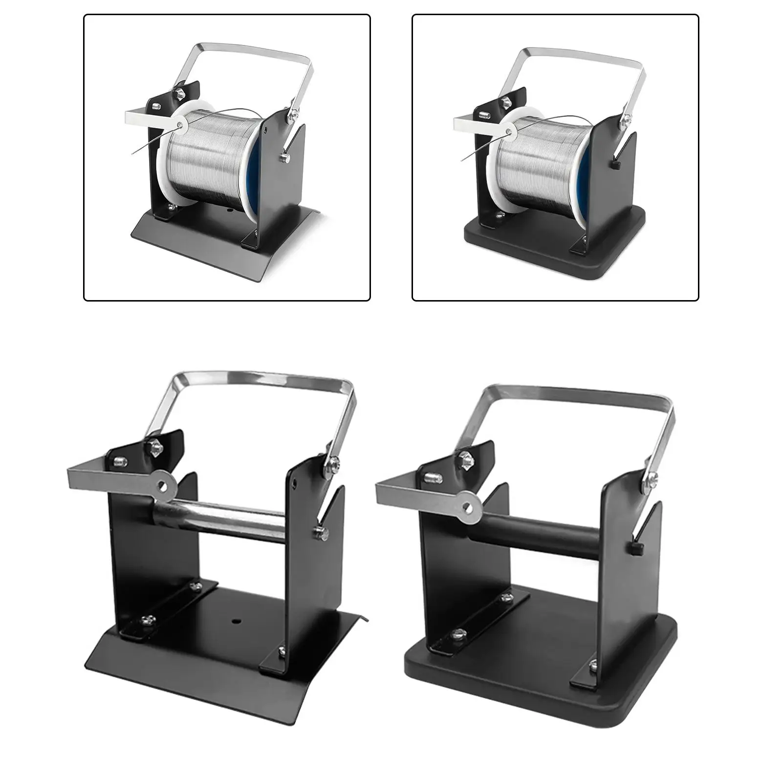 Solder Wire Stand Tin Management Spool Feeder Portable Tin Wire Frame Roll Holder Reel Dispenser for Production Line Maintenance