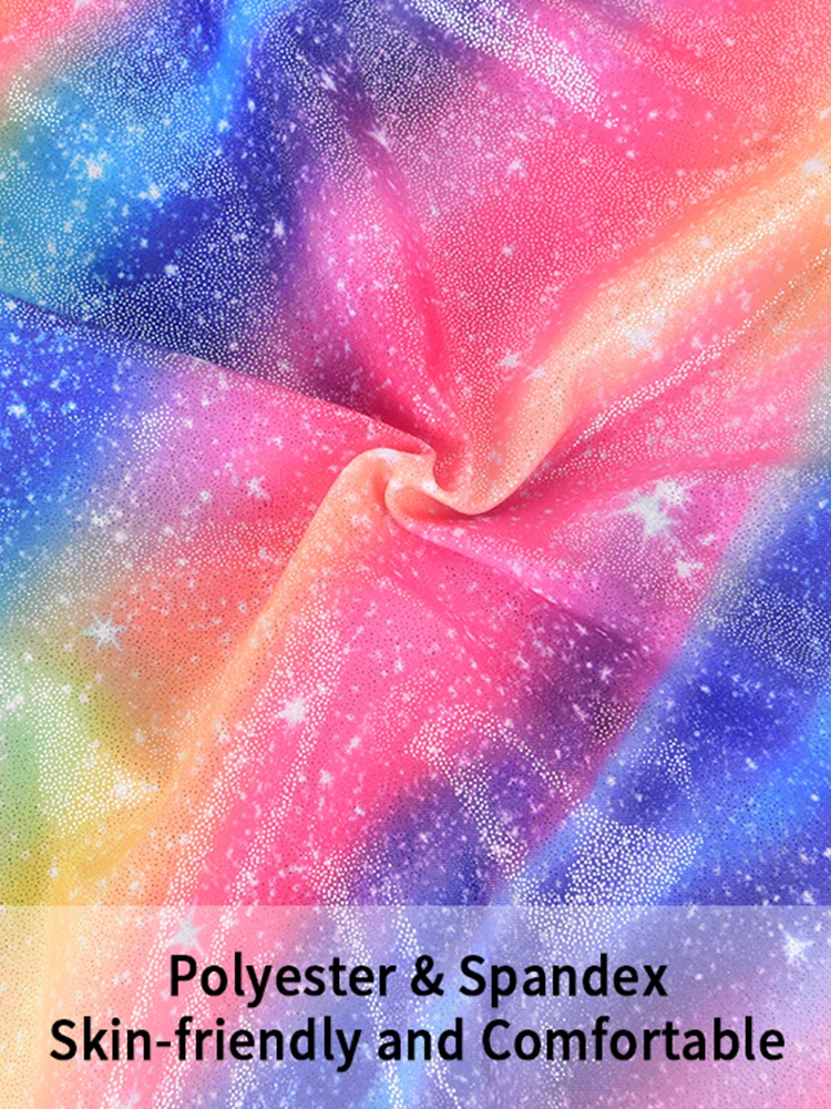 الفتيات الجمباز أكمام تانك الأعلى السراويل الباليه ملابس رقص الجمباز للفتيات الملونة ارتداءها Biketards رياضية أكتيفيوير