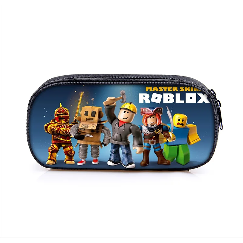 Roblox Game Large Capacity Stationery Box Game Cartoon Peripheral Stationery Pen Storage Bag Pen Pencil Birthday Gift view 3
