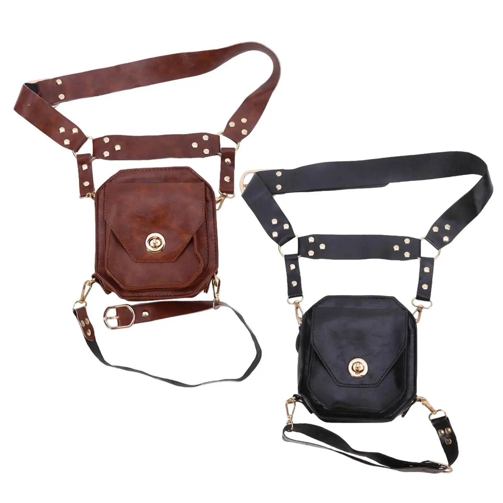 Leg Pouch Gothic Waist Pack Medieval Bag for Accessories Festival Cosplay