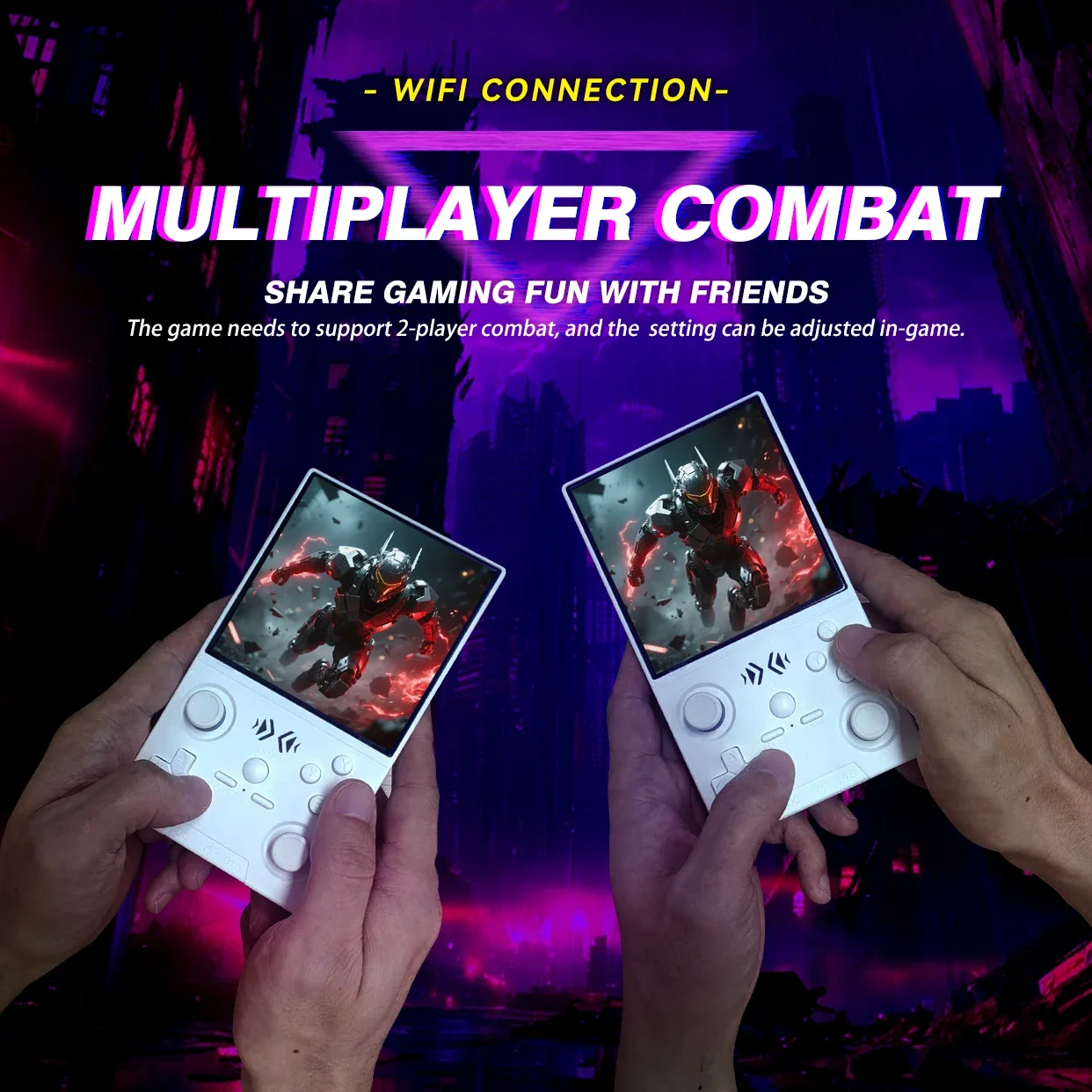 

Игровая консоль FLLBW с поддержкой Wi-Fi, модель XF40V, ретро-дизайн, портативная, с 4,0-дюймовым IPS-экраном, аркадным джойстиком, для видеоигр.