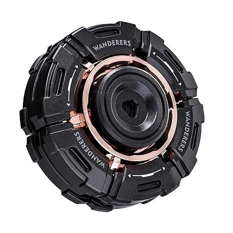 

edc fingertip gyro metal rotating linkage armor opening decompression gyro toy mechanical push card decompression