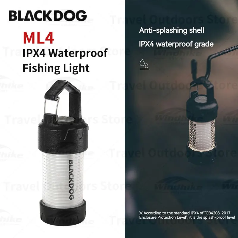 Naturehike-BLACKDOG Outdoor Camping Light Tent Light Mini Portable Travel Ultralight Flashlight IPX4 Waterproof Fishing Light