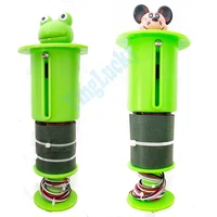 1 pieza de cilindro de rana que golpea la cabeza del ratón para niños, arcade que funciona con monedas W HAC-ah-mole, máquina de juego de martillo de ratón/rana
