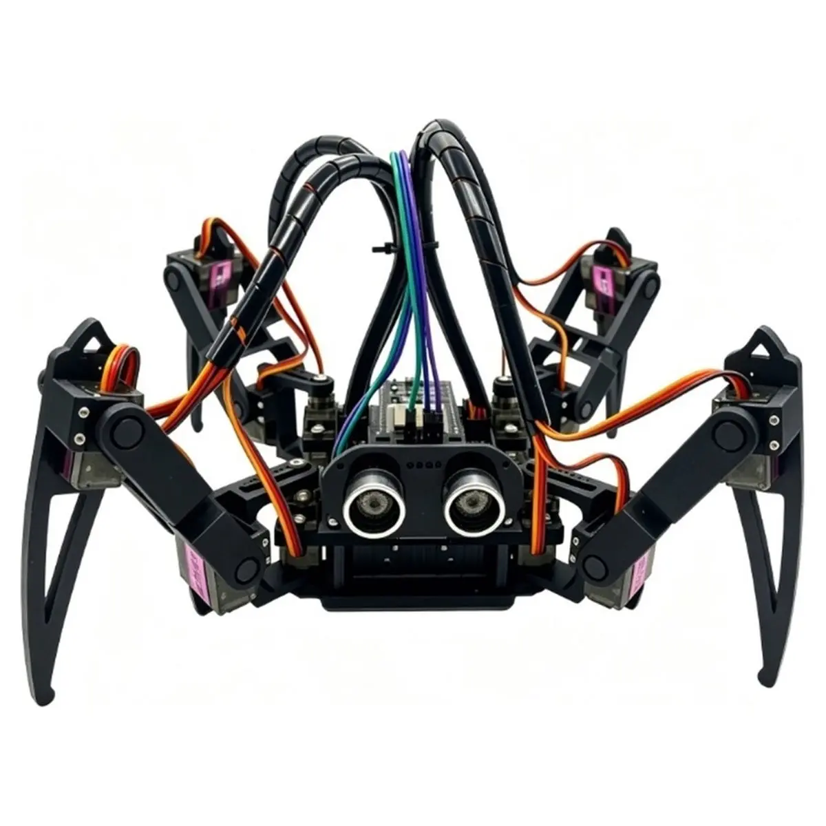 Programmable Quadruped Spider Robot Kit Wireless Crawling Robot Obstacle Avoidance Robotic Ultrasound