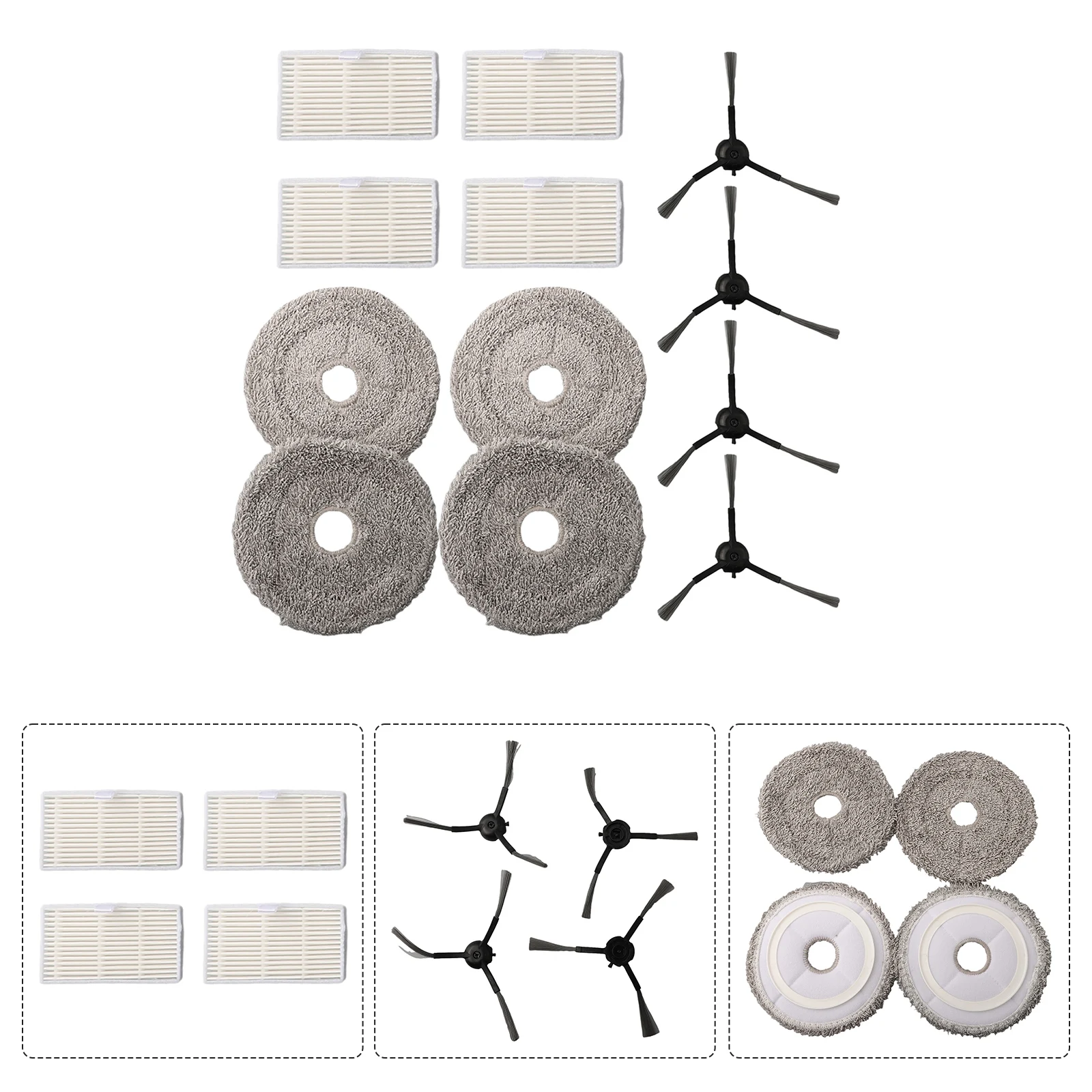 Maintain A Clean And Refreshing Home With For MC1 Robot Vacuum Cleaner Replacement Parts Side Brush Filter Cloth In Stock