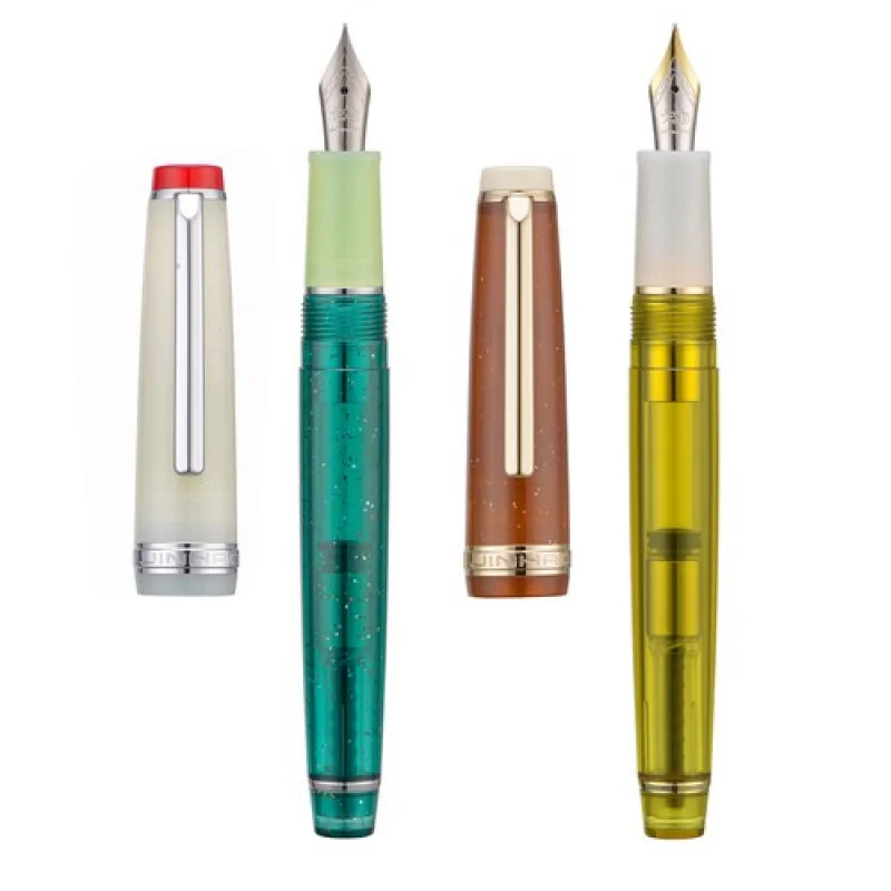 

A+ New Colour Jinhao 82 Fountain Pen Set EF and F Nib Acrylic Writing Gift Pen
