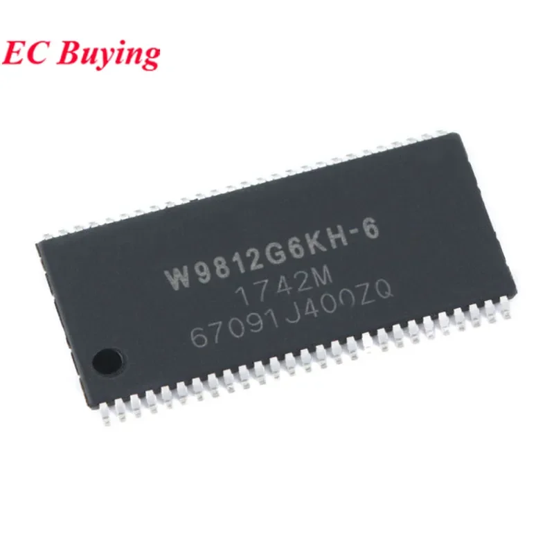 10Pcs/1pc W9812G6KH-6 W9812G6JH-6 W9812G6KH W9812G6 TSOPII-54 128Mbit RAM Memory Chip IC