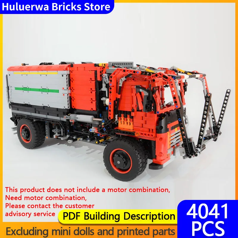 

Модель скоростного гоночного автомобиля MOC, строительные кирпичи, мусоровоз с фронтальной загрузкой, модульная технология, детские праздничные подарки, сборные игрушки