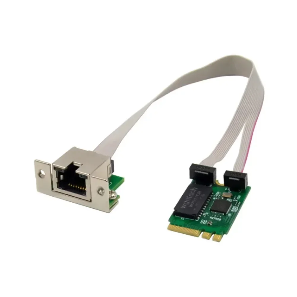 Tarjeta de red M.2 Key A + E Gigabit Ethernet, chip RTL8125B, Control principal, tarjeta de red M.2 de 100M/1000M/2500M