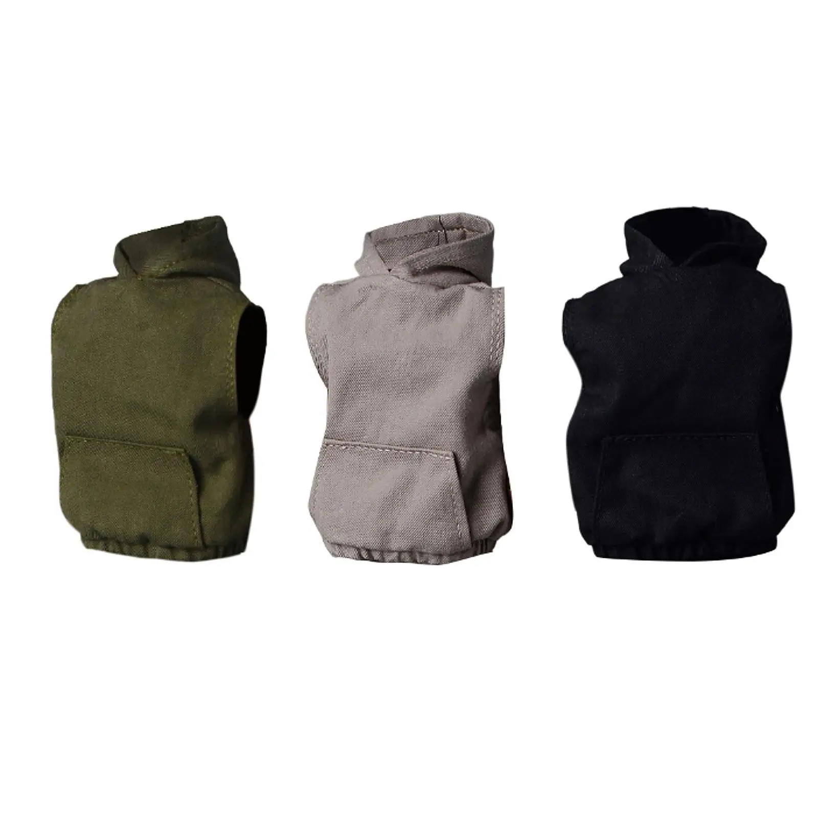 Pakaian Boneka Fashion Hoodie Skala 1/12 untuk Tubuh Figur Aksi 6''