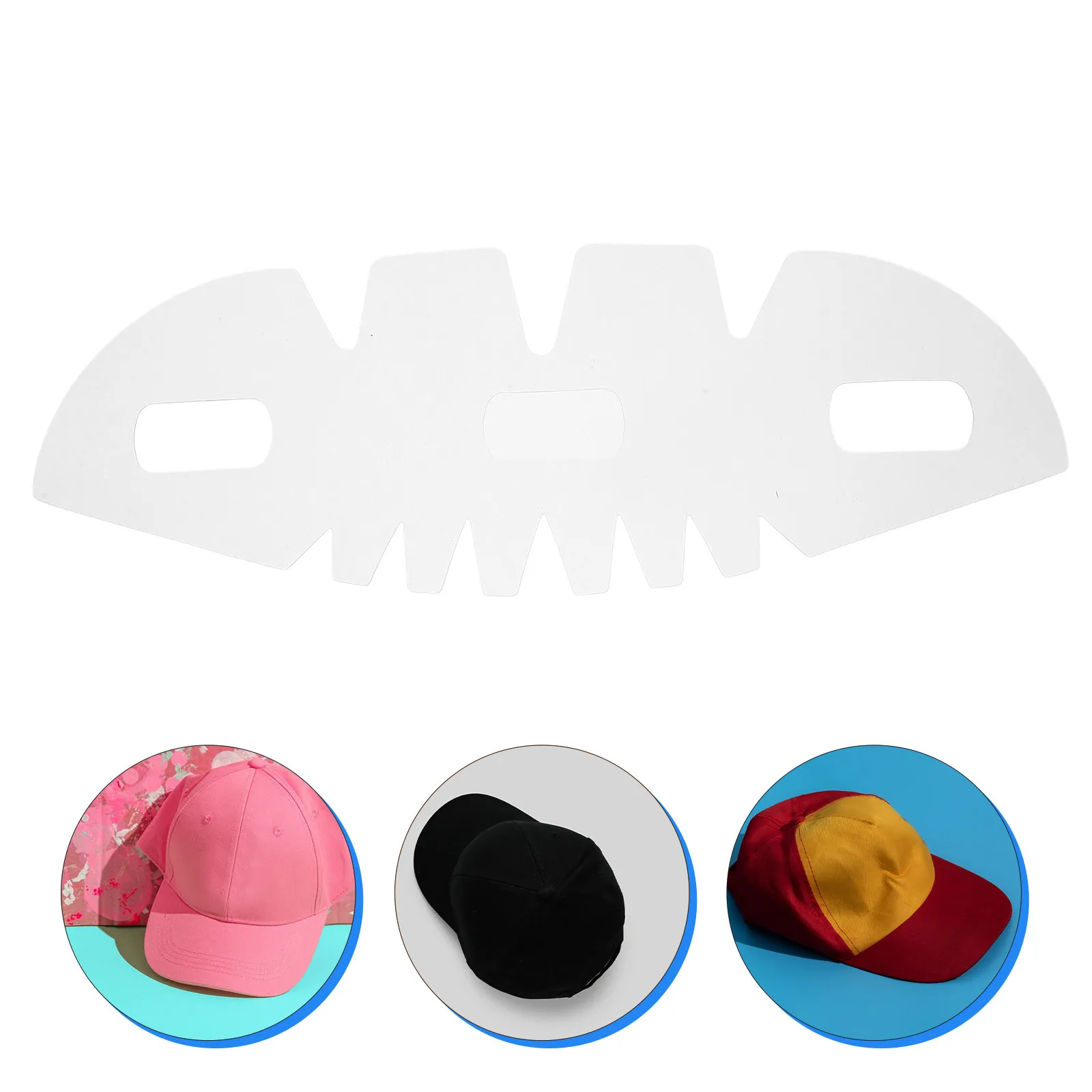 25Pcs Hat Inner Supports Plastic Baseball Cap Insert Sturdy Liner for Shape Retention and Creative Photo Accessory