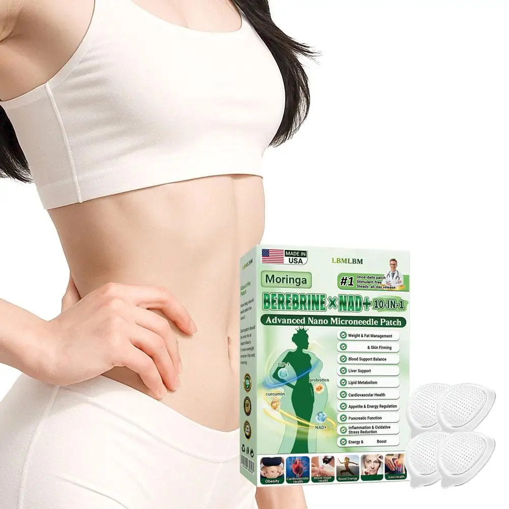 Advanced Nano Microneedle Firming Sticker ≤0.3mm Berberine NAD+ Infused Skin Firming Lifting Body Shaping Daily Use Unisex Patch