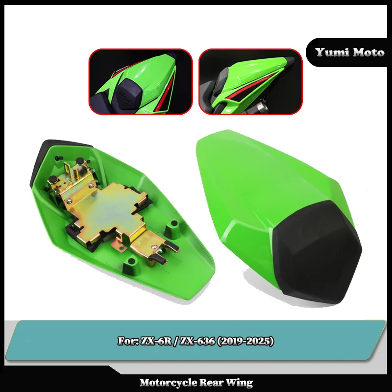 

Motorcycle Pillion Rear Seat Cover Cowl Solo Cowl Rear Fairing For KAWASAKI NINJA ZX-6R ZX-636 2019-2025 ZX6R ZX636