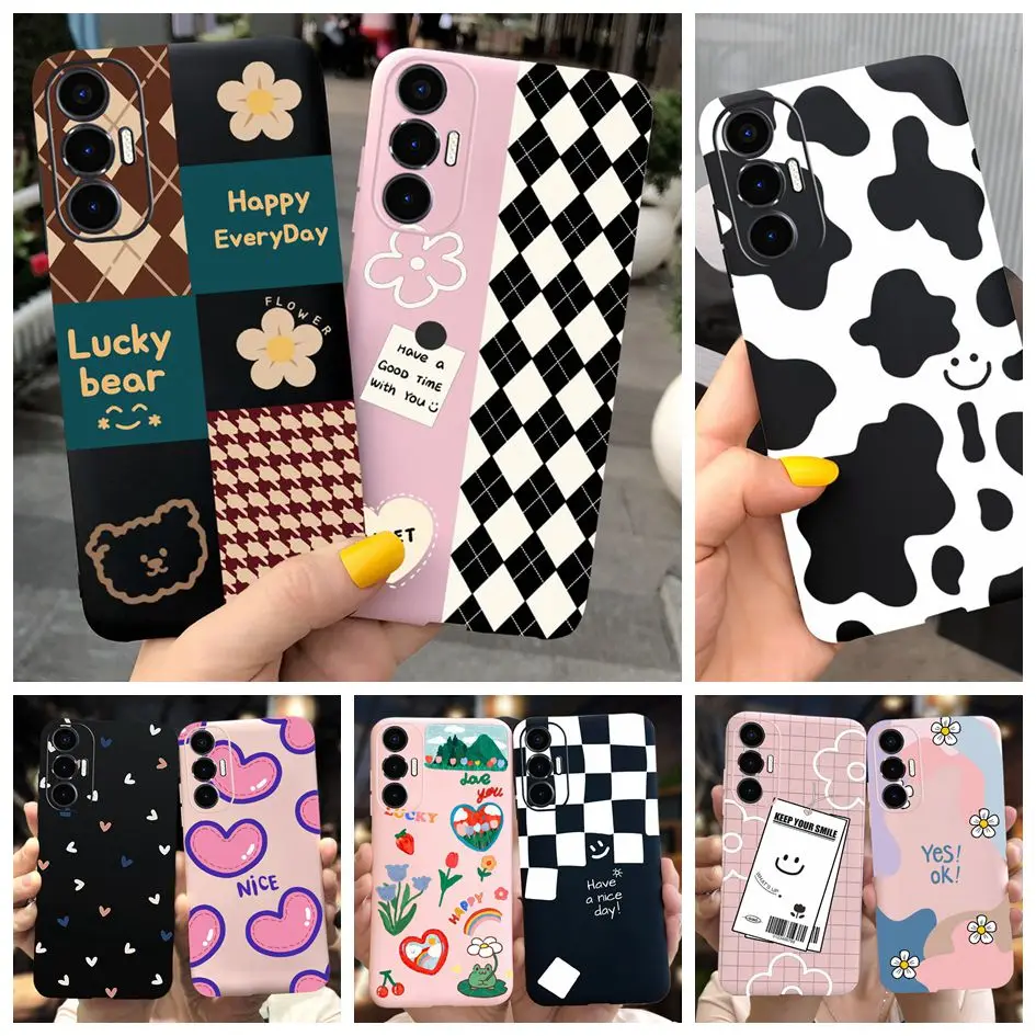 For Tecno Pova 2 LE7 LE7n Case Stylish Painted Phone Cover For Tecno Pova 4 Pro Pova 3 Fundas Bumper For Pova2 Pova3 Pova4 Coque