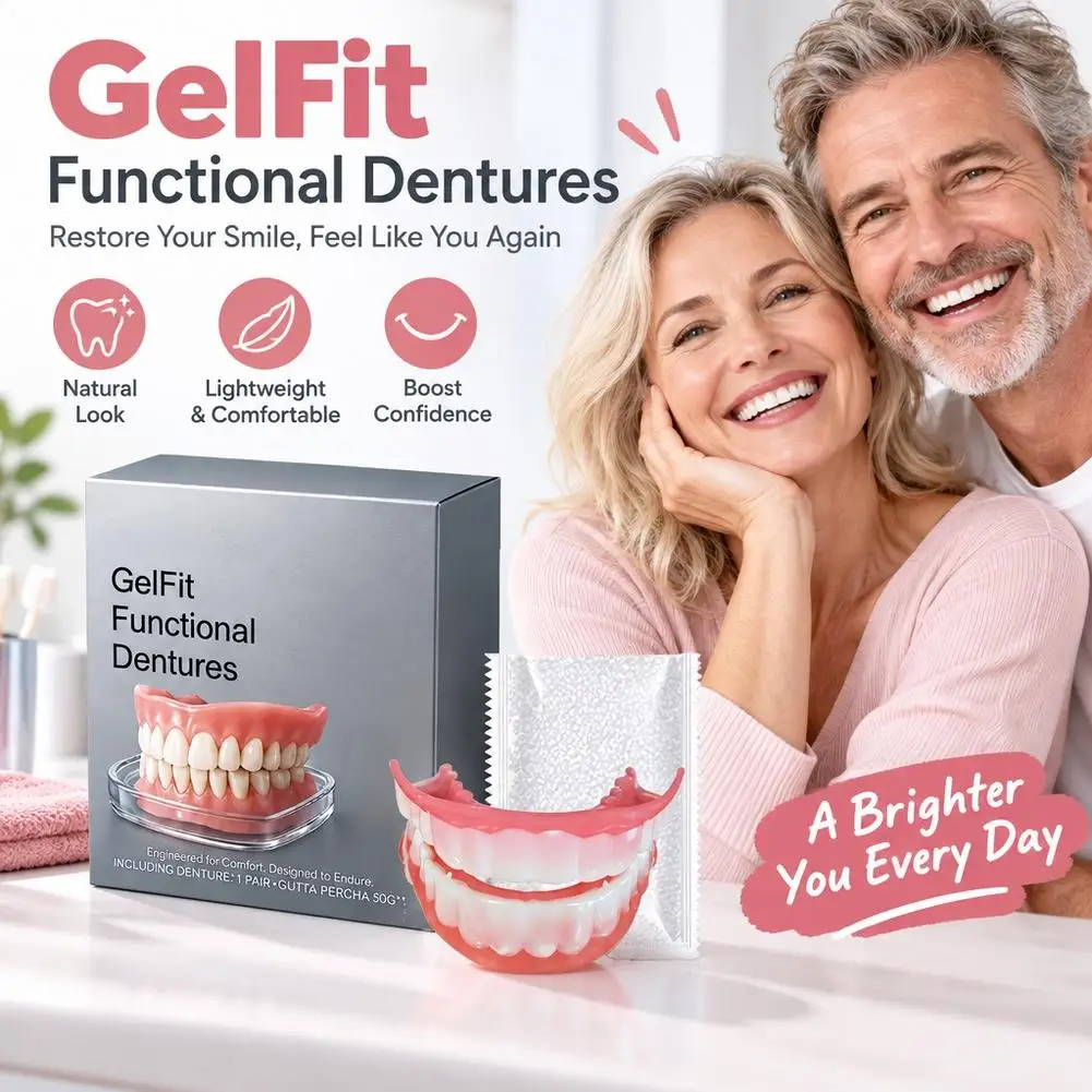Silicone Fake Teeth Temporary Denture Upper Lower Jaw Realistic Decorative Teeth To Fill Gaps Orthodontic False Teeth Kit