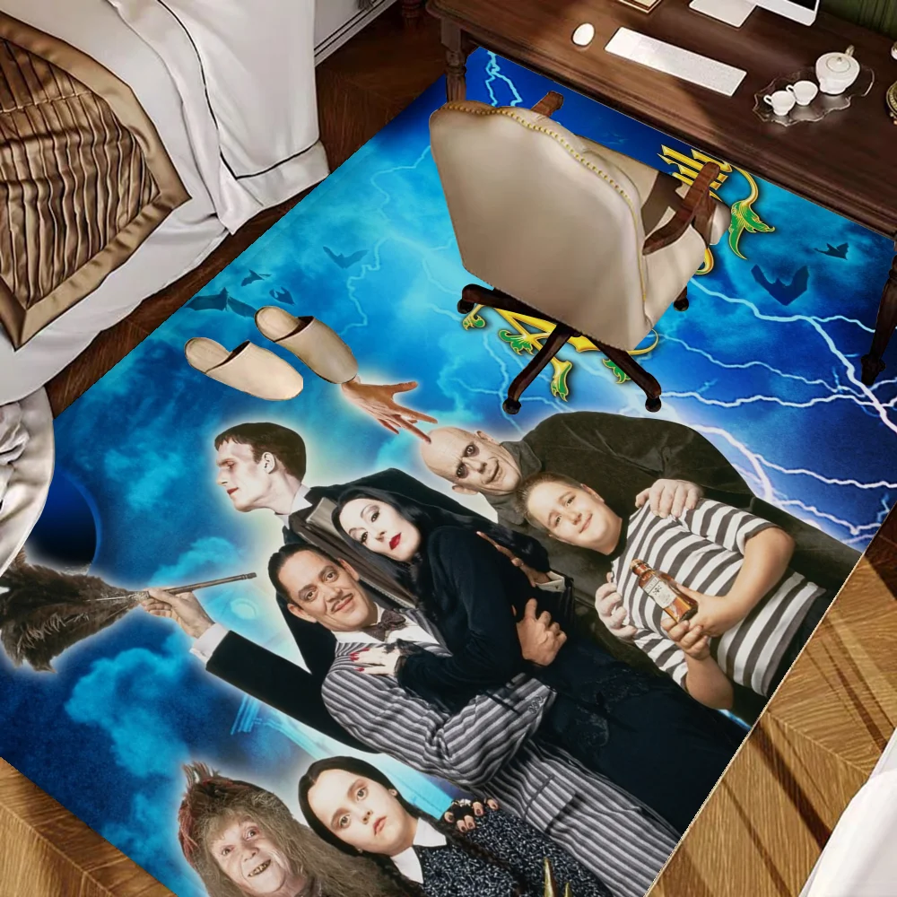 Wednesday Addams Family Door Mat Washable Non-Slip Living Room Sofa Chairs Area Mat Kitchen Bedside Area Rugs