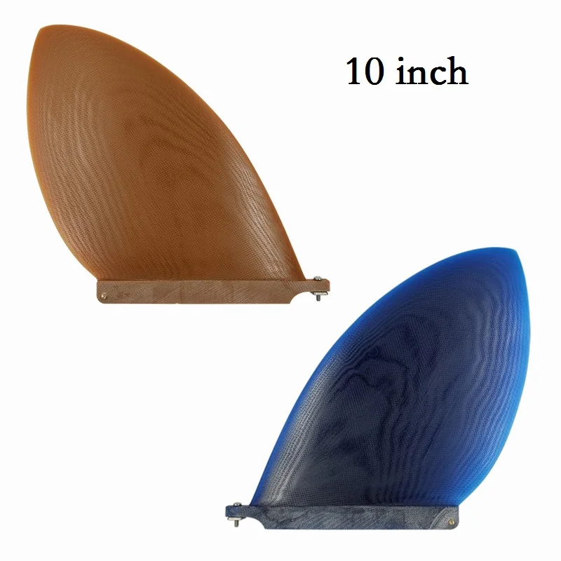 

10inch Longboard Fin Fiberglass Single Fins Leaf Shape Big Centre Fins Quilha Longboard Surf Fin For Sup Board tabla de surf