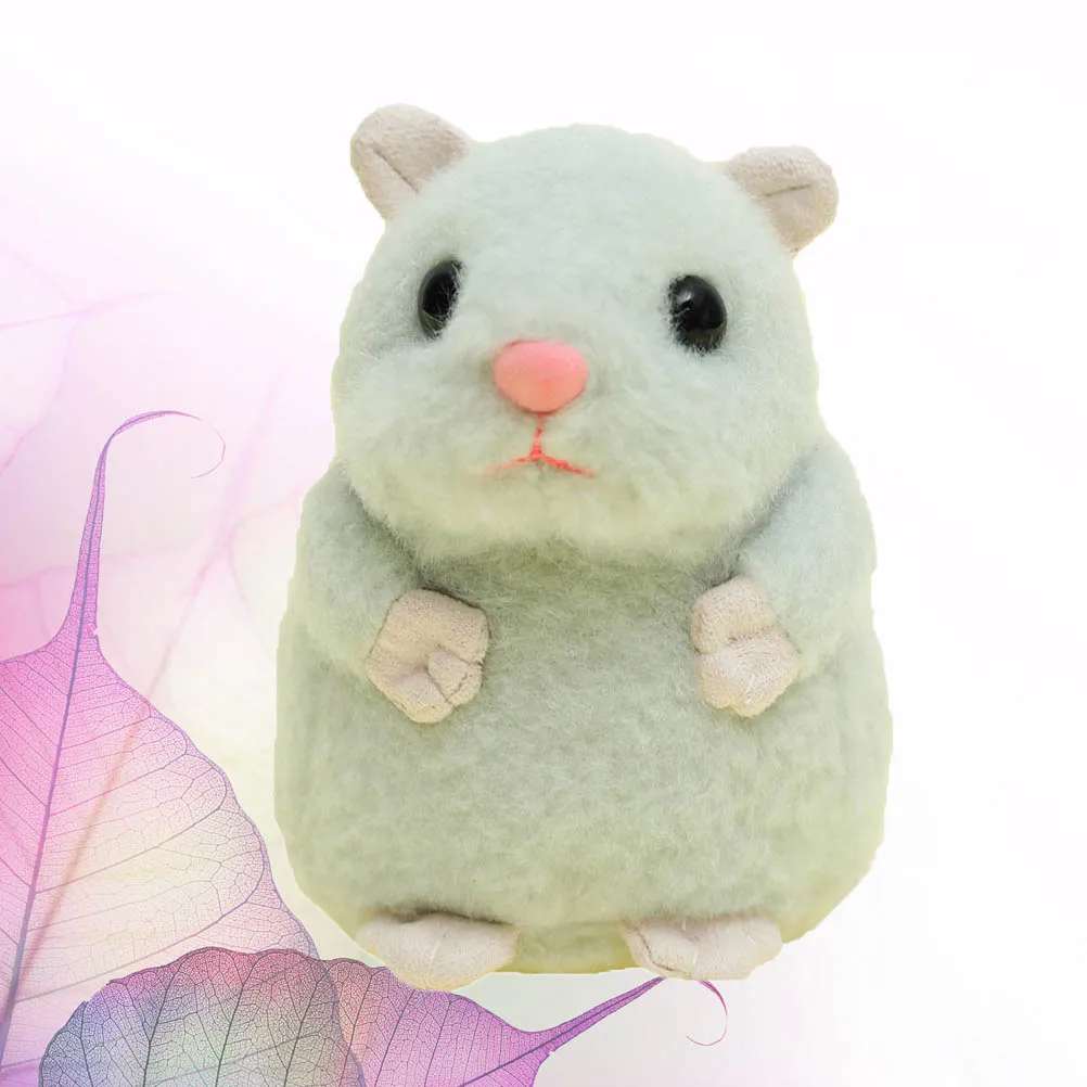 

Hamster Pendant Keychain Decoration Diy Accessory Handmade Gift Green Animal Design For Necklace Bracelet Dangle Sweater Chain