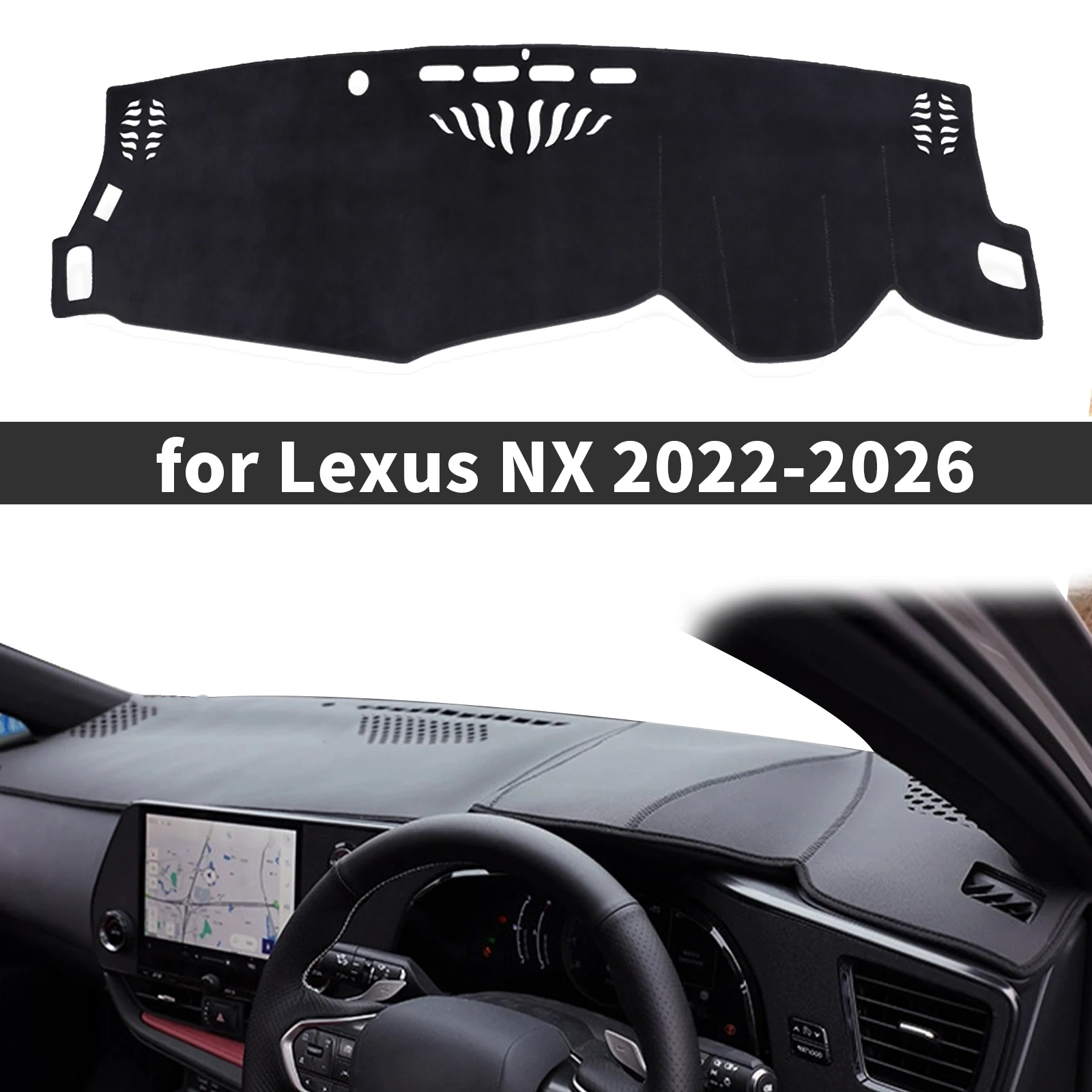 

fit for Lexus NX 350h 450 AZ20 2022-2026 Car Dashmat Accessories Dashboard Cover Pad DashMat Sunshade Protective Carpet