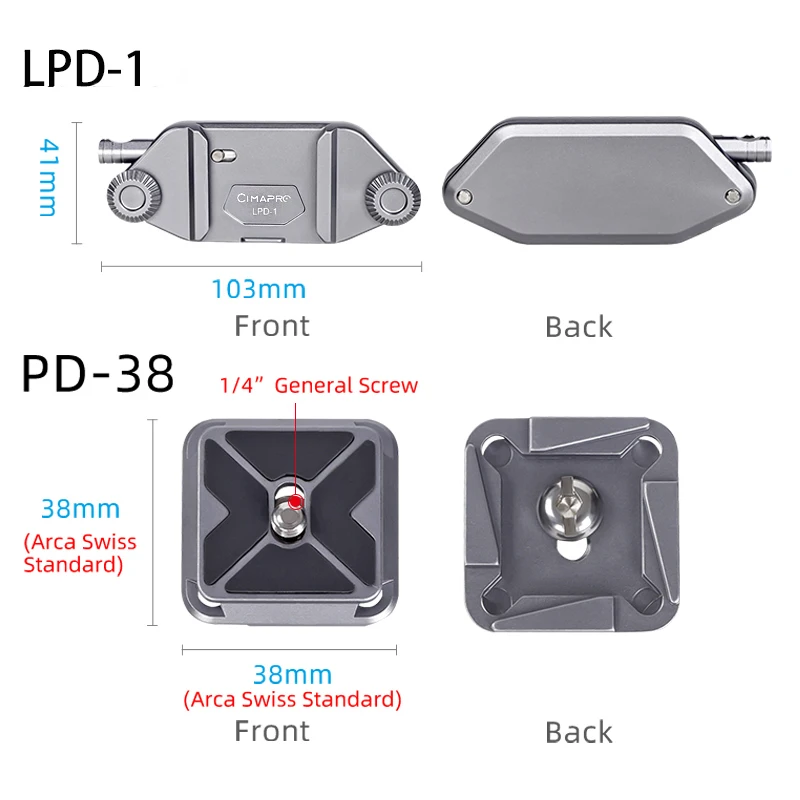 Cimapro LPD-1 Camera Quick Release Buckle Vlog Waist Mount Quick Release Gopro Accessories Backpack Clamp For Canon Nikon Sony